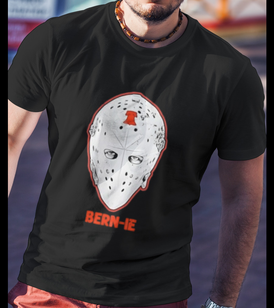 Bern Ie Philadelphia Hockey Liberty Bell Goalie Mask T-Shirt