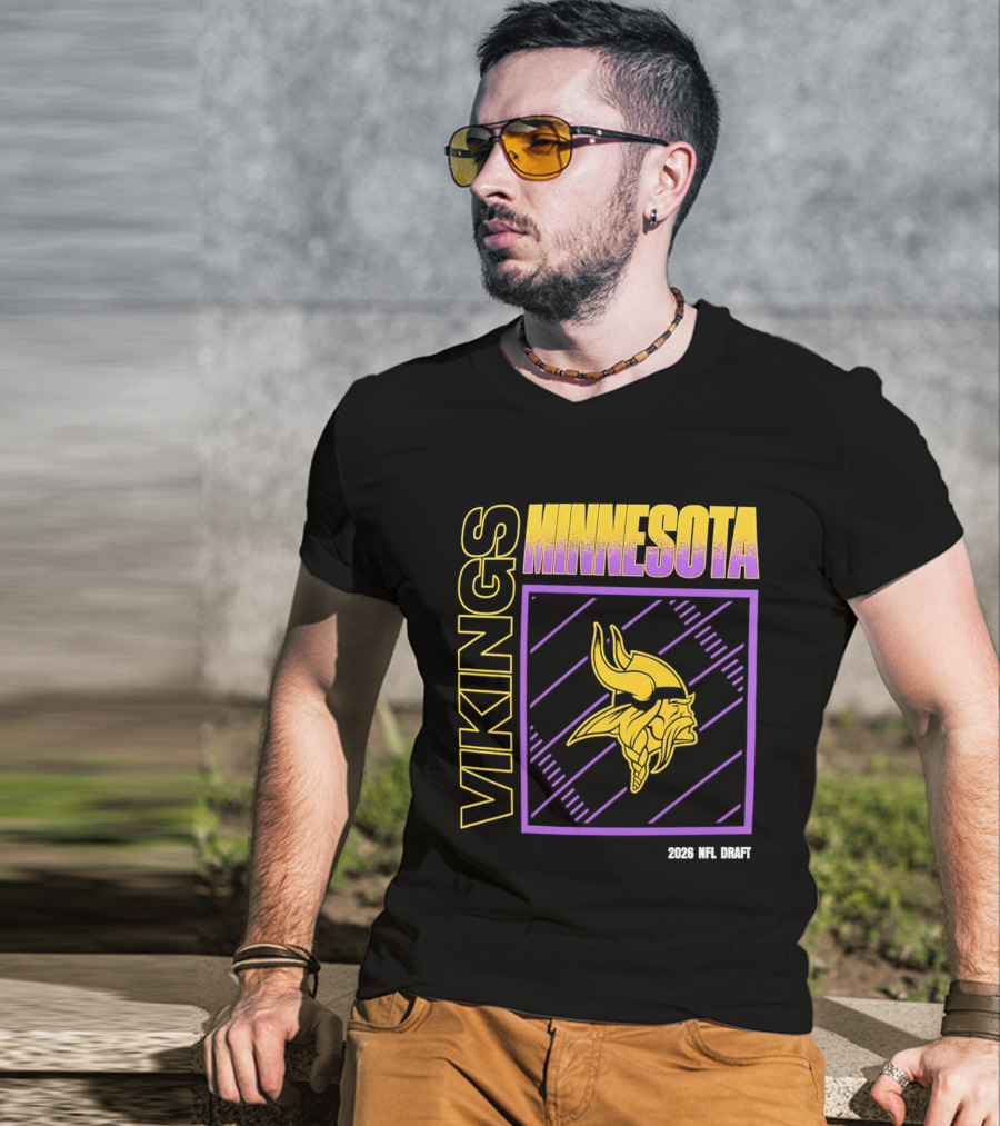 Minnesota Vikings 2026 Nfl Draft T-Shirt