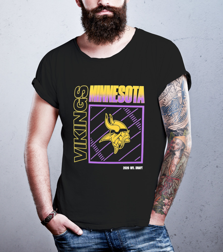 Minnesota Vikings 2026 Nfl Draft T-Shirt