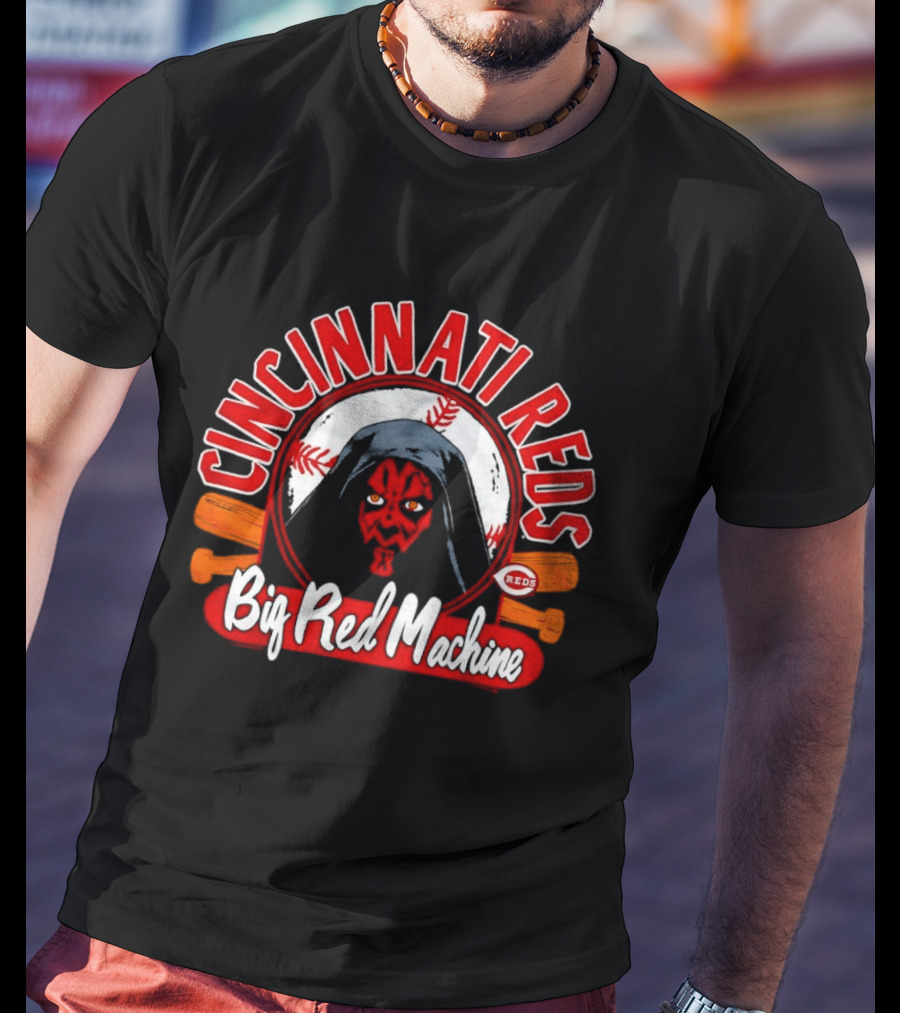 Cincinnati Reds Big Red Machine Star Wars Dark Side Darth Maul T-Shirt