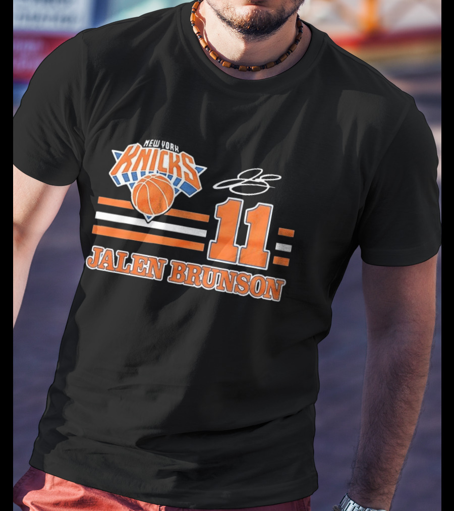 New York Knicks Jalen Brunson Number 11 NBA Basketball T-Shirt