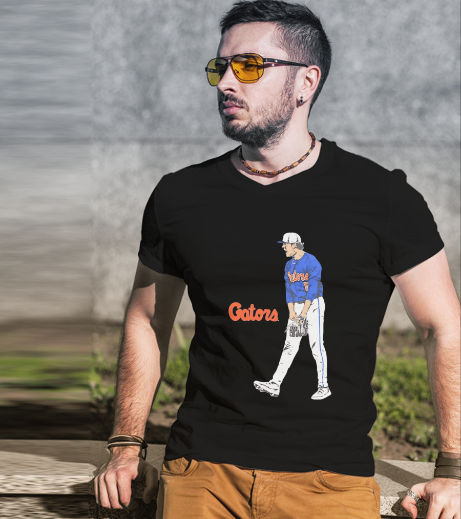 Liam Peterson Florida Gators Baseball Intense Scream Moment T-Shirt
