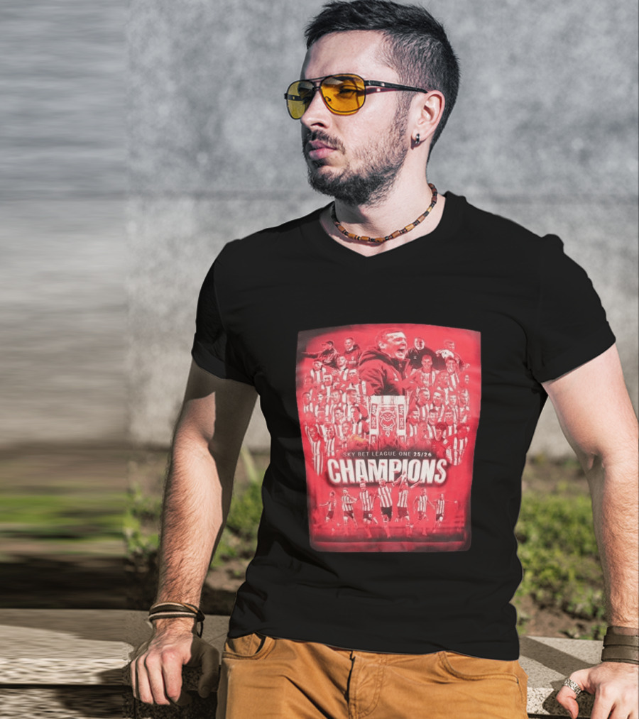 Sky Bet League One 25 26 Lincoln City Champions T-Shirt