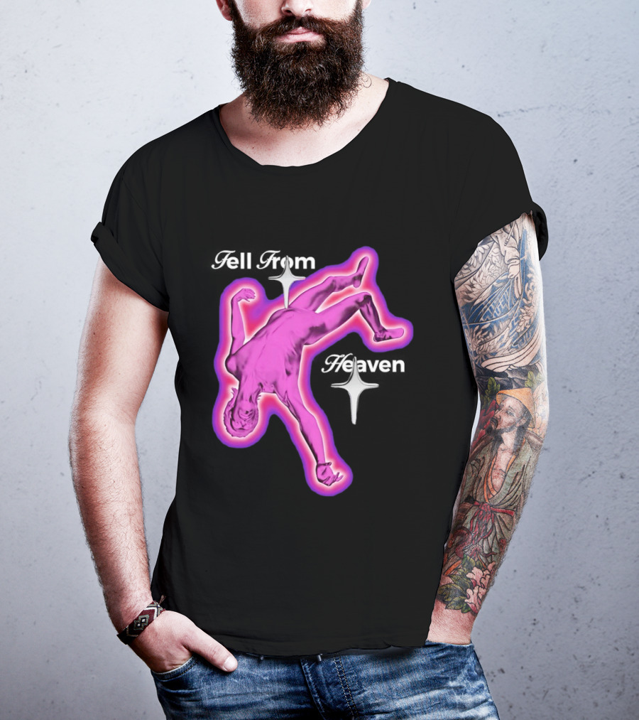 Falling From Heaven Pink Neon T-Shirt