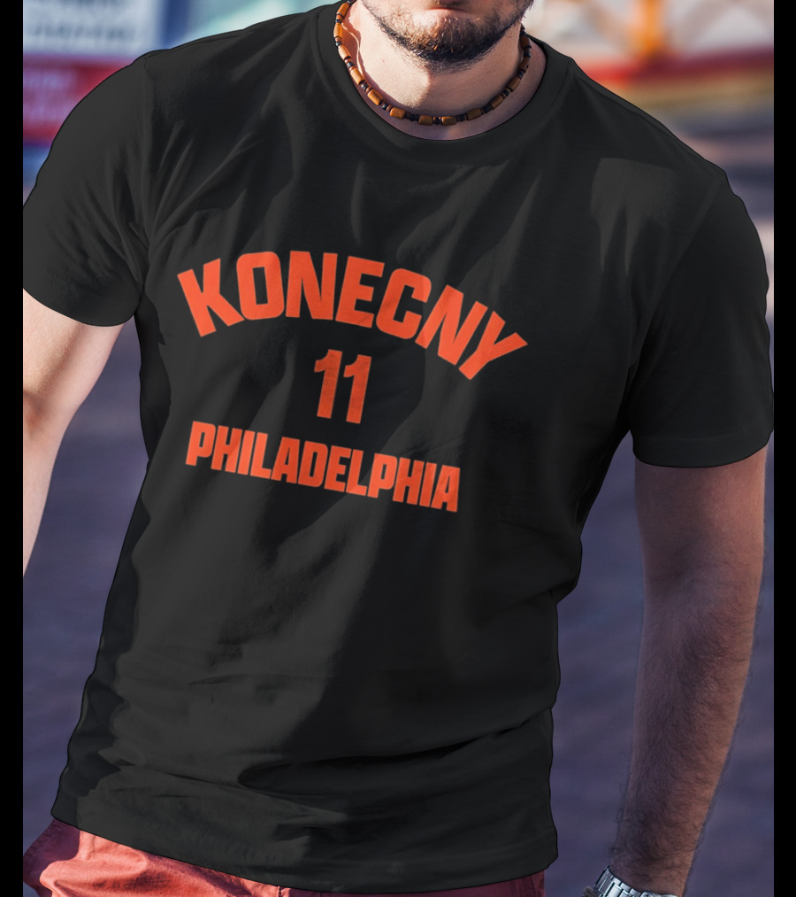 Konecny 11 Philadelphia Flyers Hockey Team Player Number T-Shirt