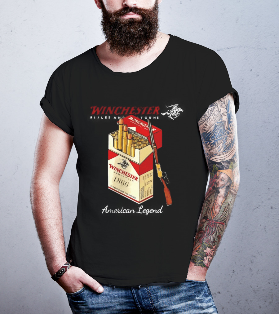 Winchester Rifles Shotguns American Legend 1866 Ammunition T-Shirt