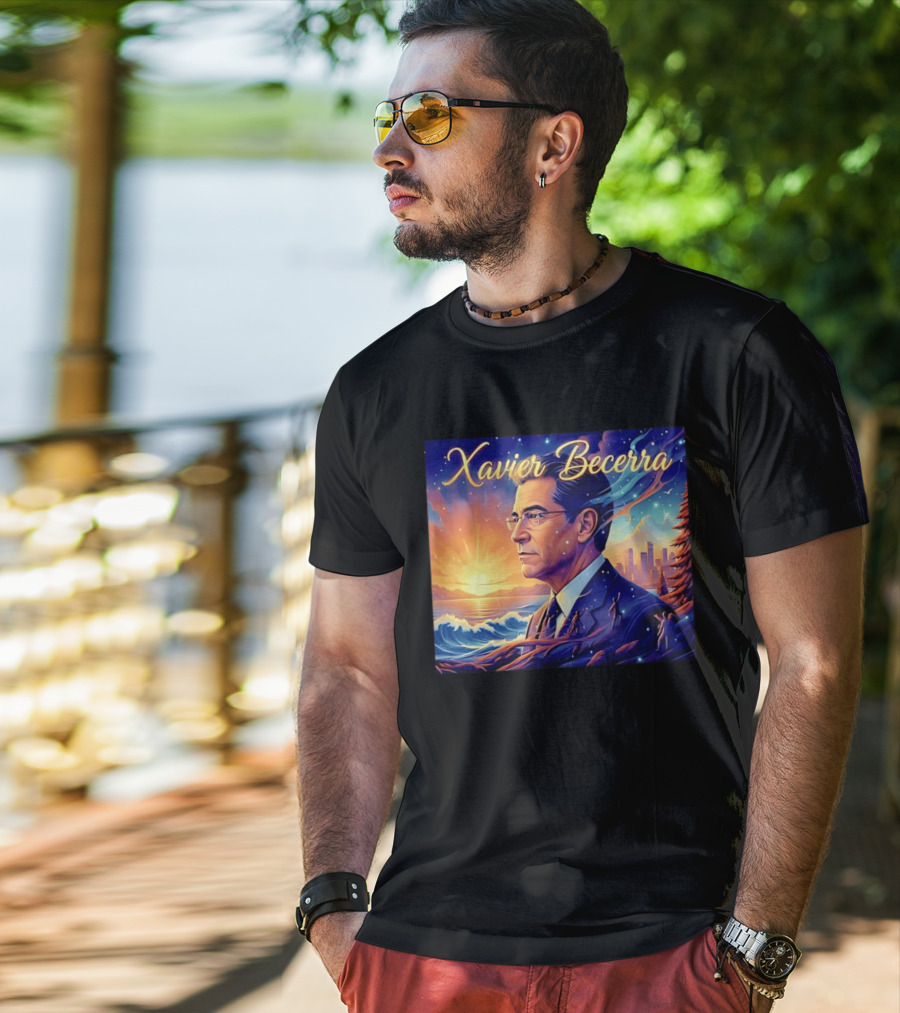 Xavier Becerra California Sunset Ocean Landscape T-Shirt