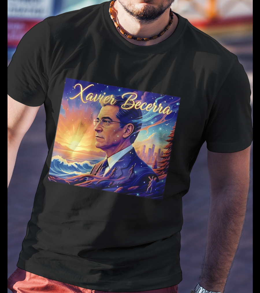 Xavier Becerra California Sunset Ocean Landscape T-Shirt