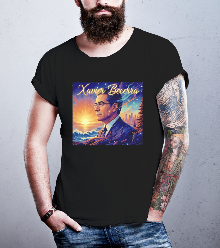 Xavier Becerra California Sunset Ocean Landscape T-Shirt