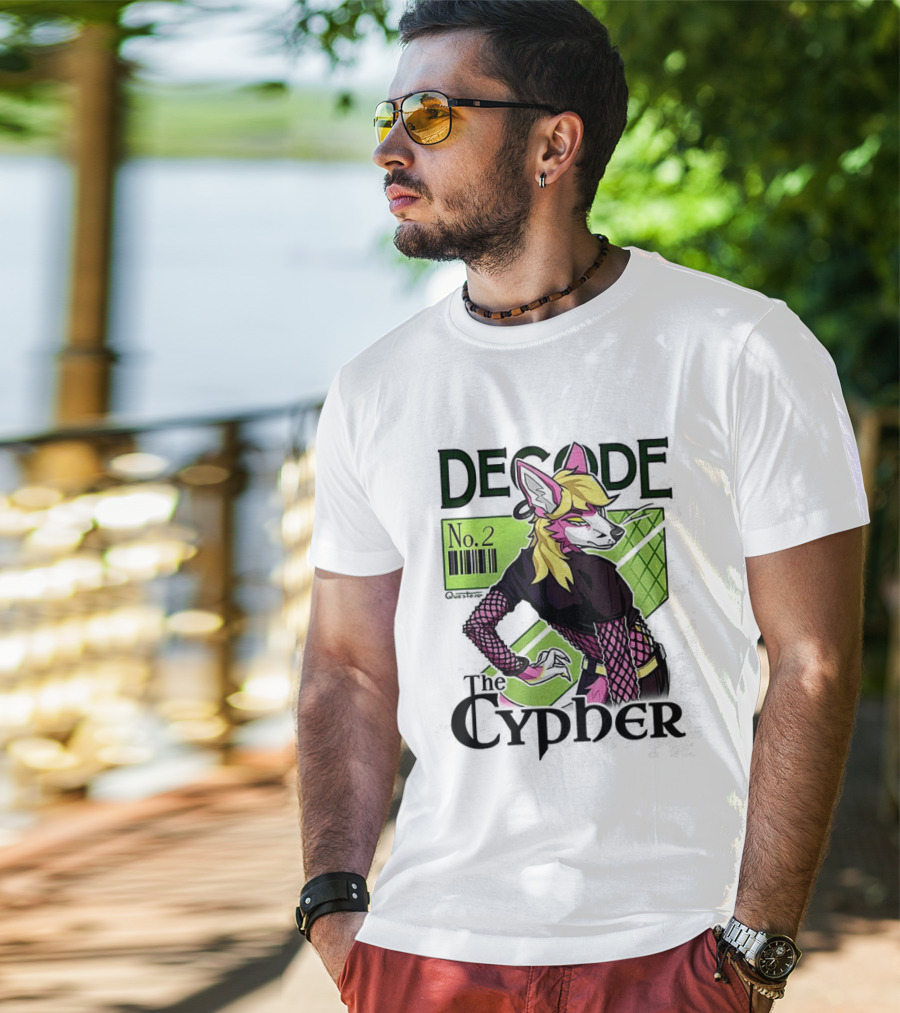 Decode The Cypher No.2 Retro Futuristic Vibe T-Shirt