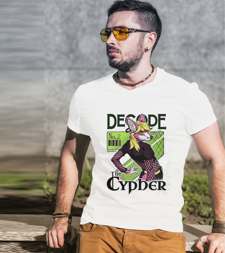 Decode The Cypher No.2 Retro Futuristic Vibe T-Shirt