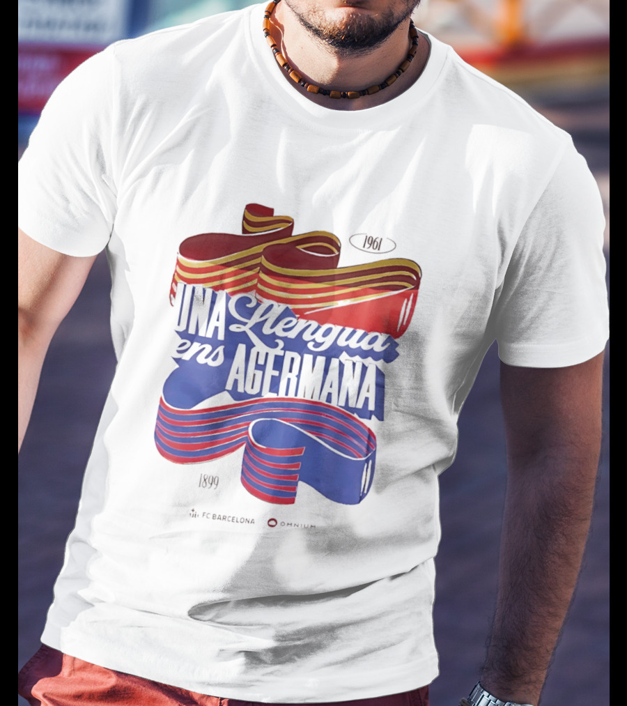 FC Barcelona Una Llengua Ens Agermana 1968 1899 T-Shirt