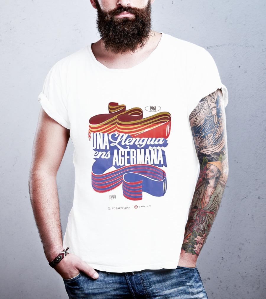 FC Barcelona Una Llengua Ens Agermana 1968 1899 T-Shirt