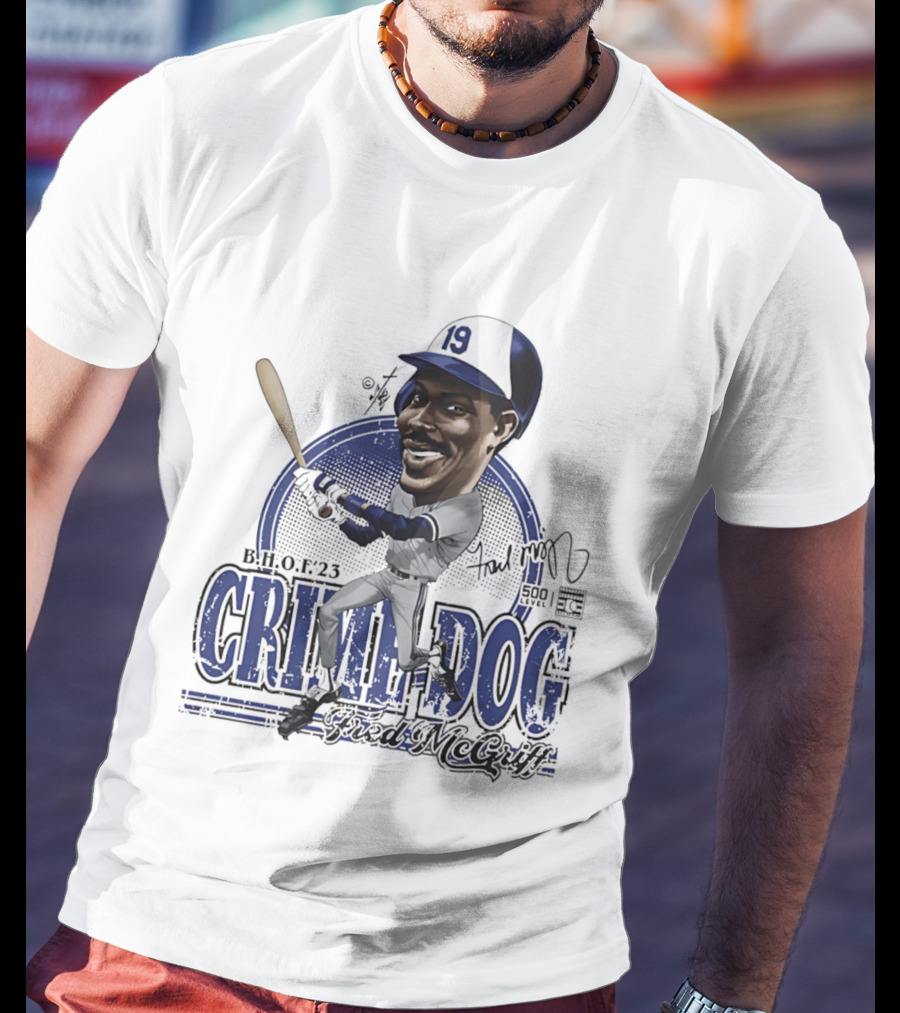 Fred McGriff Crime Dog B.H.O.F.23 Toronto Blue Jays Bruce Stark T-Shirt