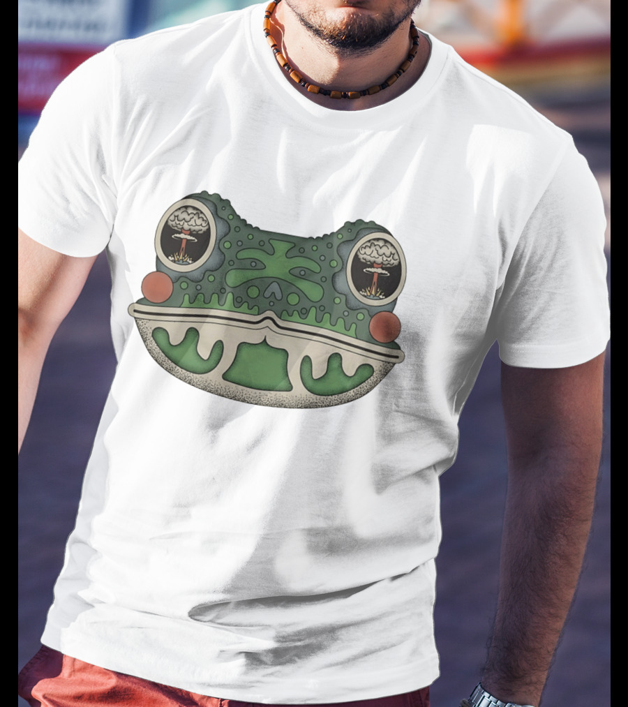 Toad Toadal Destruction Atomic Bomb Eyes Frog T-Shirt