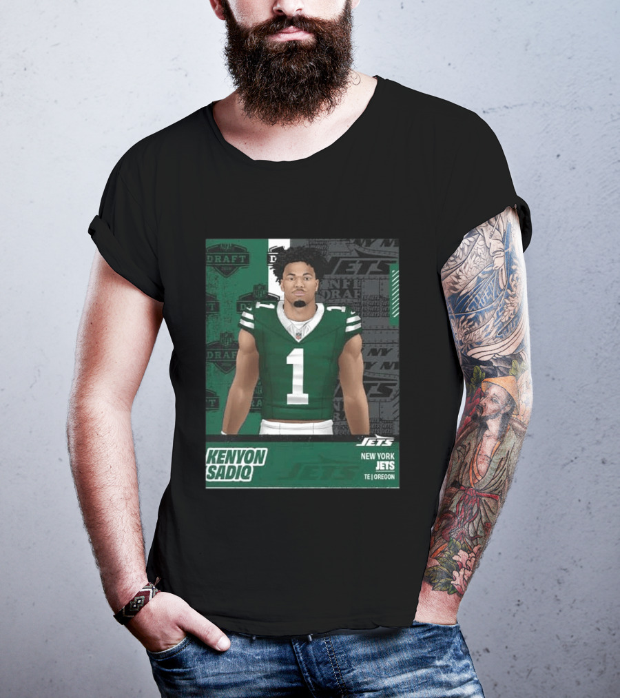 Kenyon Sadiq New York Jets Round 1 Pick 16 2026 Draft NFL Draft Jets TE Oregon T-Shirt