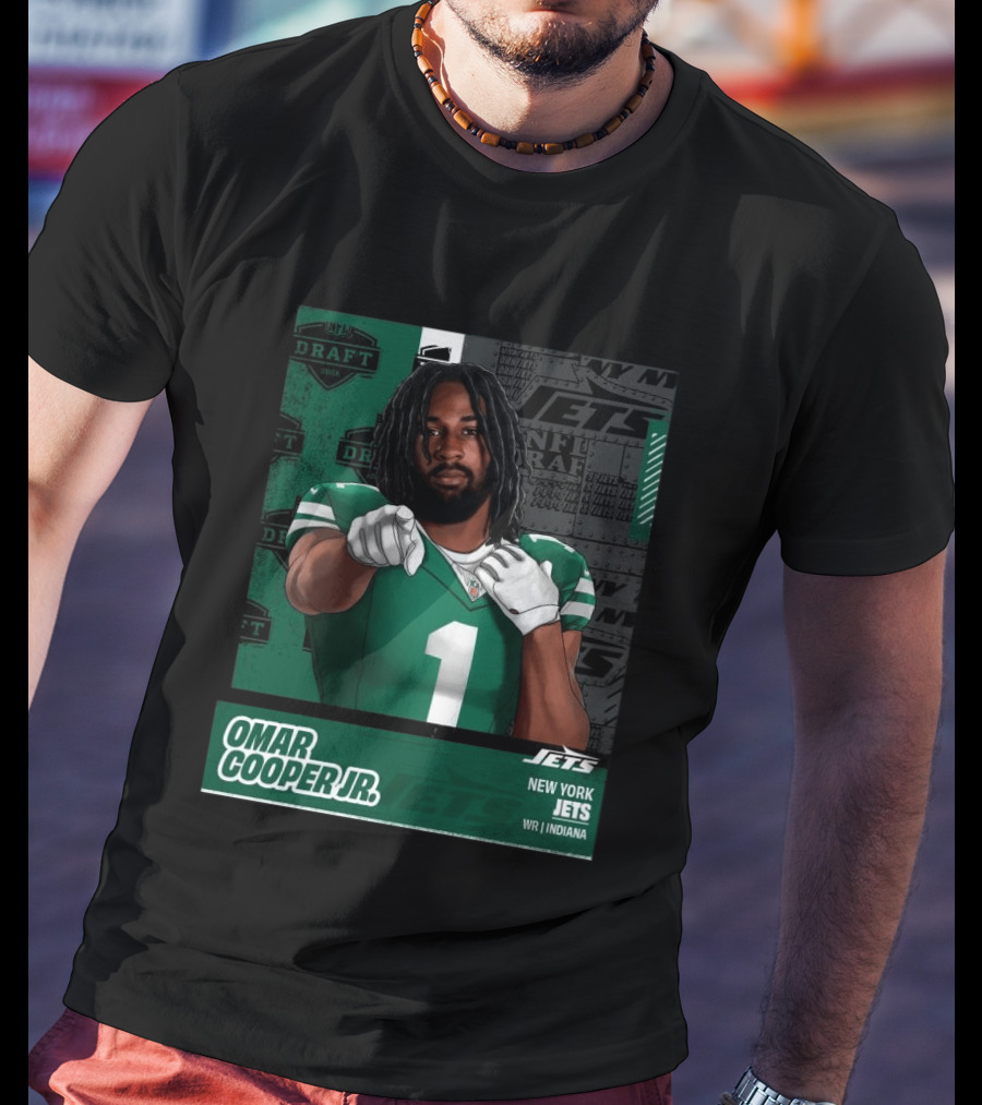 NFL Draft 2026 New York Jets Omar Cooper Jr Round 1 Pick 30 WR Indiana T-Shirt