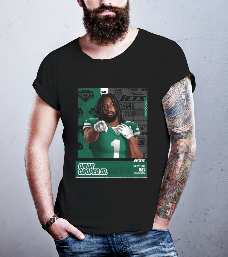 NFL Draft 2026 New York Jets Omar Cooper Jr Round 1 Pick 30 WR Indiana T-Shirt
