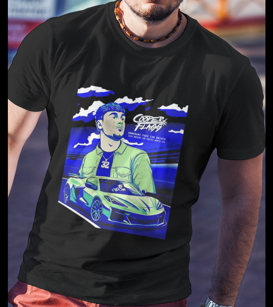 Cooper Flagg 2026 Honorary Pace Car Driver Nascar Cup Series Worth 400 T-Shirt