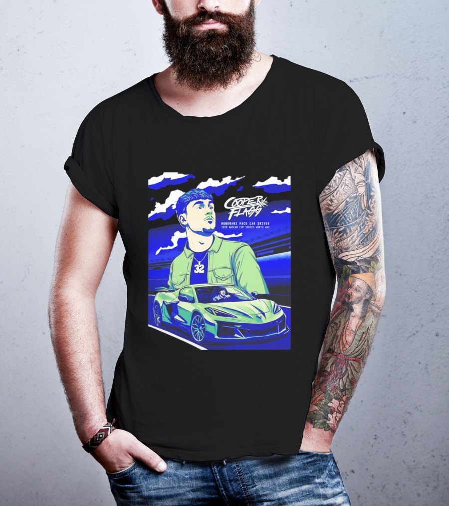 Cooper Flagg 2026 Honorary Pace Car Driver Nascar Cup Series Worth 400 T-Shirt