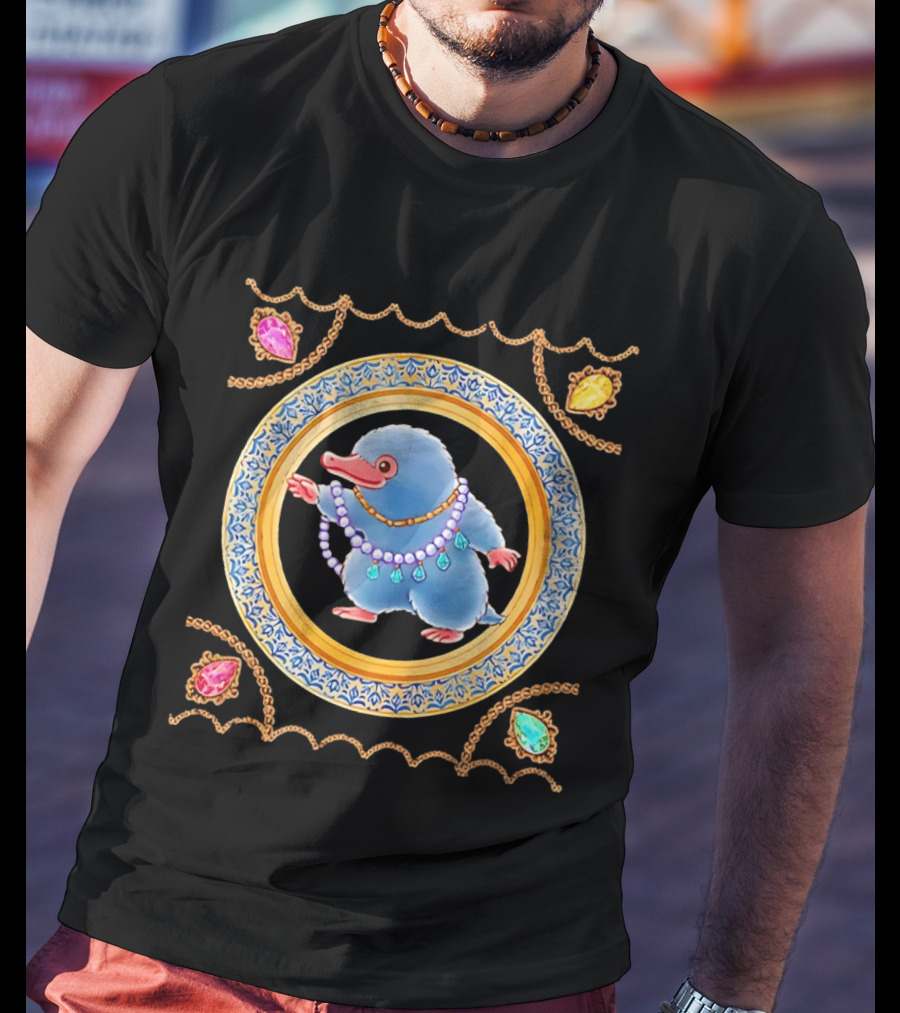 Niffler Collecting Jewelry From Fantastic Beasts T-Shirt