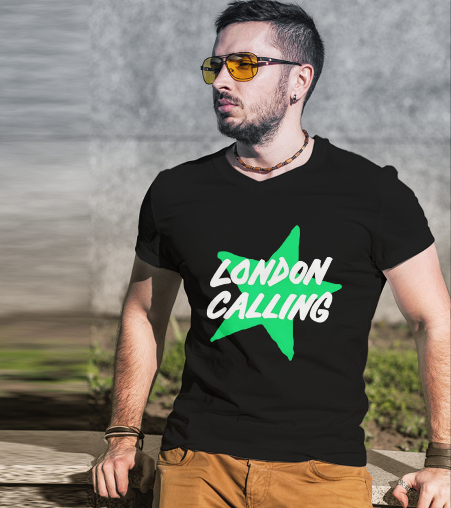 Dallas Stars London Calling The Clash Hockey Star T-Shirt