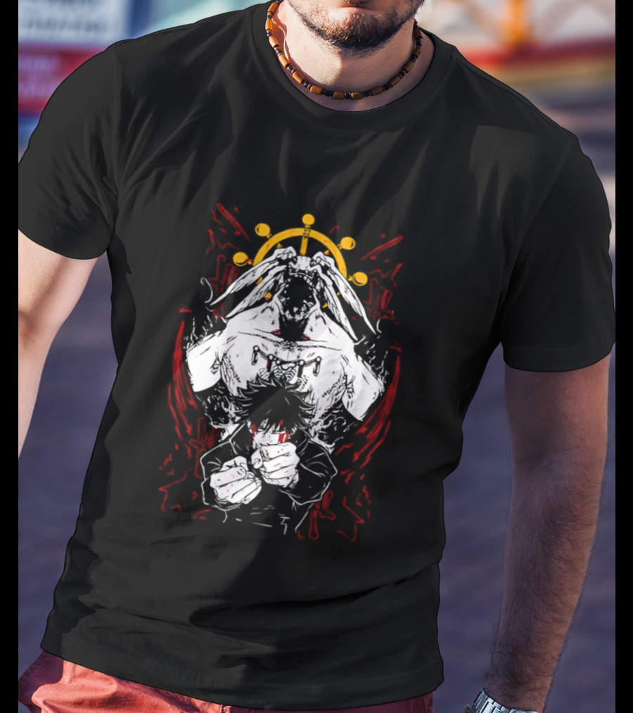 Dark Anime Summoner Characters Celestial Crown Warrior T-Shirt