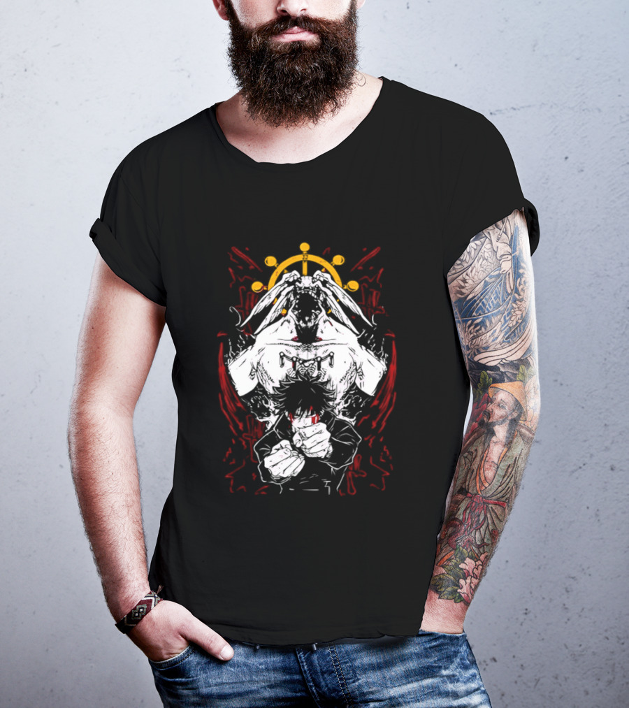 Dark Anime Summoner Characters Celestial Crown Warrior T-Shirt