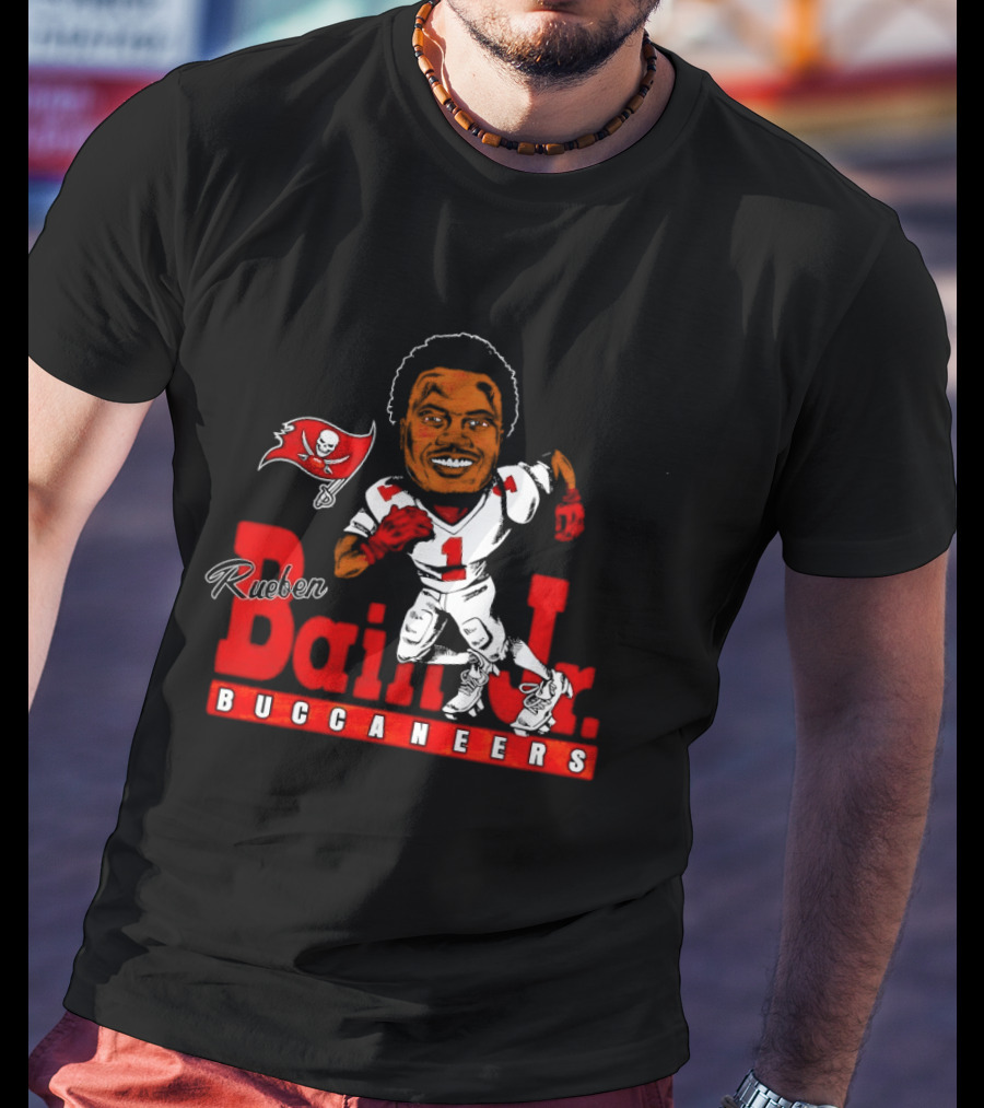 Rueben Bain Jr Buccaneers Caricature NFL Football Player Tampa Bay T-Shirt