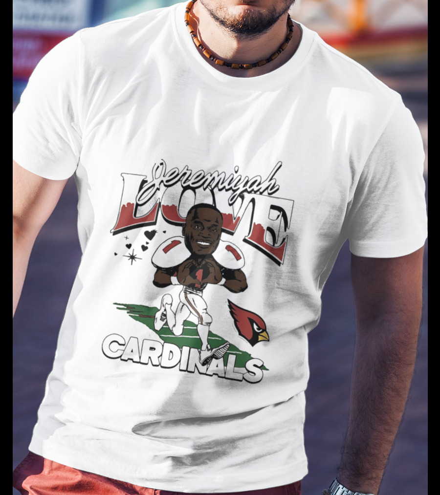 Jeremiyah Love Arizona Cardinals Caricature 2026 Draft T-Shirt
