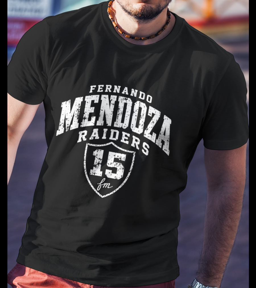 Fernando Mendoza Raiders 15 2026 Las Vegas T-Shirt
