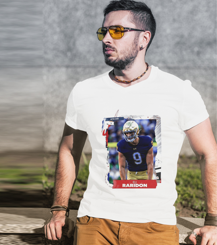 Notre Dame Tight End Eli Raridon 2206 Draft Prospect T-Shirt