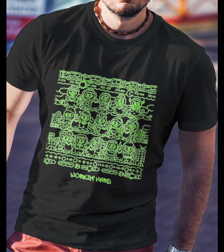 Fujii Kaze Prema World Tour 2026 Working Hard Merchandise T-Shirt
