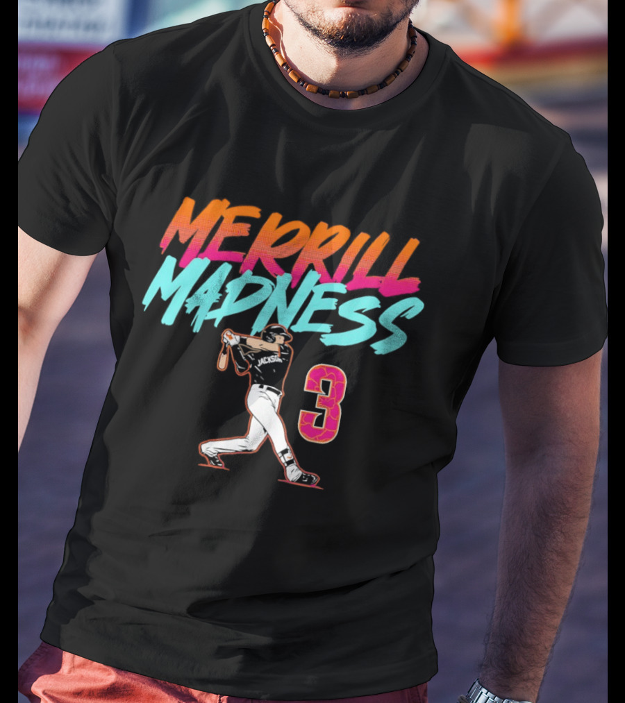 Merrill Madness Jackson Merrill San Diego 3 City Edition T-Shirt