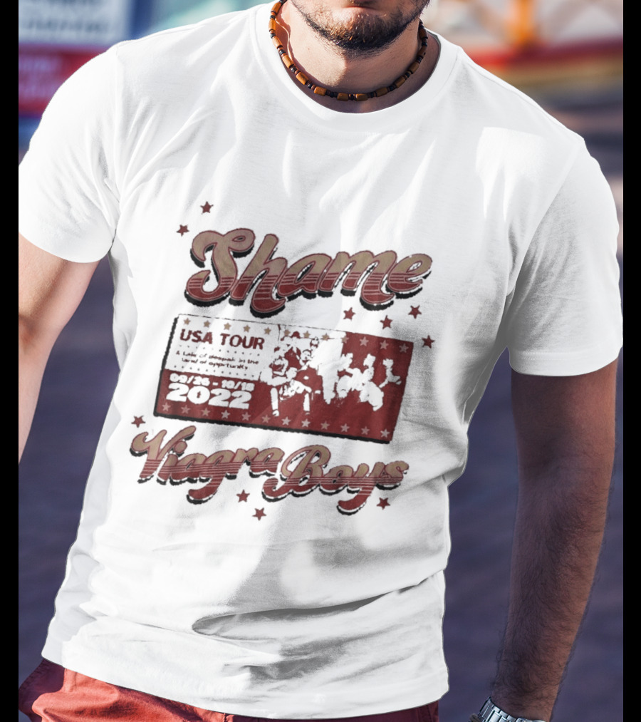 Shame Viagra Boys USA Tour 2022 Dates Stars T-Shirt