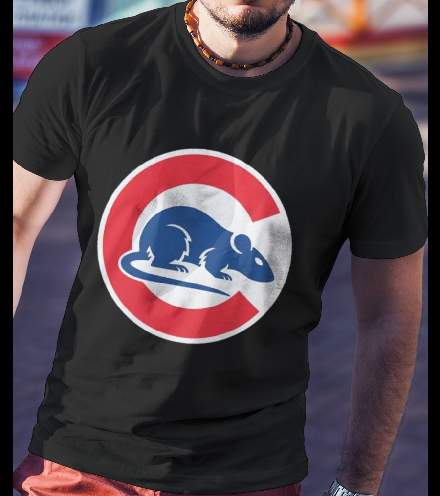 Wrigley Rats C Red And Blue Rat T-Shirt