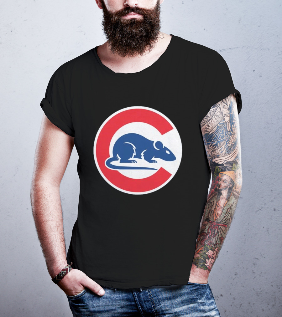 Wrigley Rats C Red And Blue Rat T-Shirt