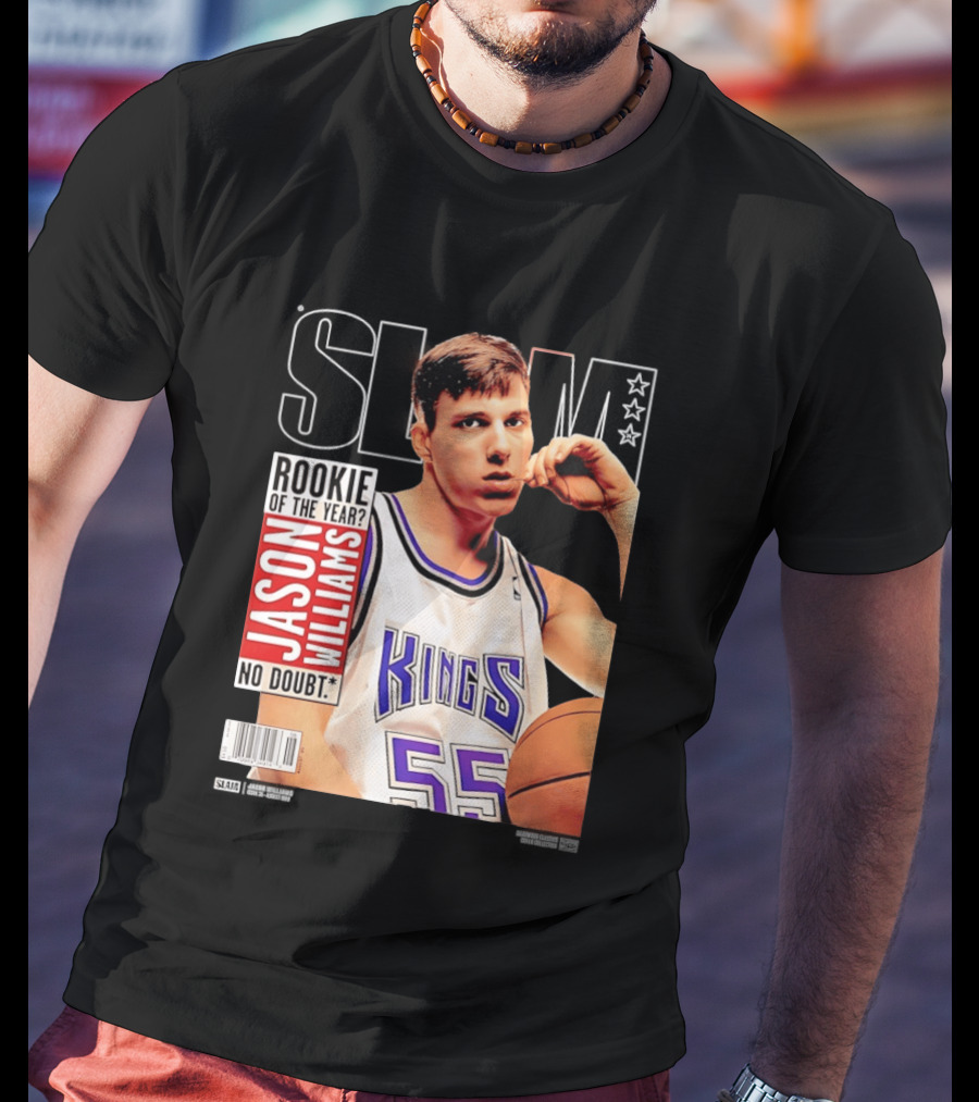Jason Williams Rookie Of The Year No Doubt Sacramento Kings Slam Cover NBA T-Shirt