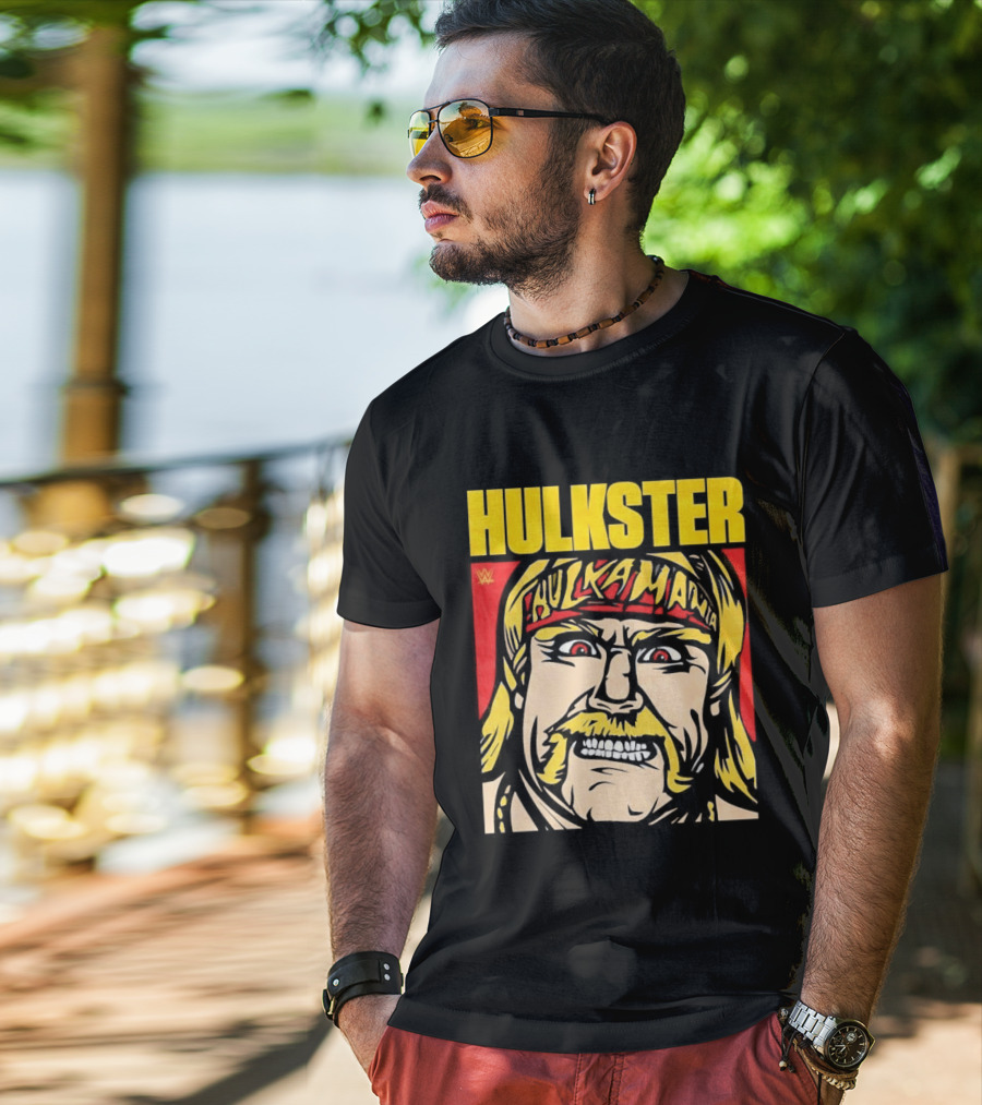 WWE Hulkster Hulkamania Cartoon T-Shirt