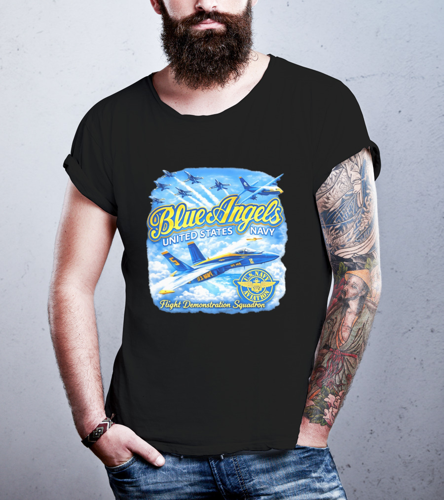 Blue Angels United States Navy U.S. Navy Aviation Flight Demonstration Squadron T-Shirt