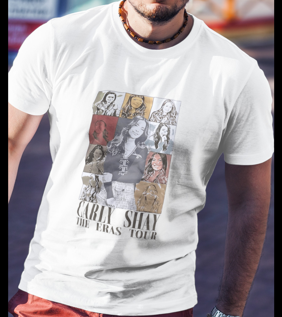 Carly Shay The Eras Tour Pop Art Portrait Collage T-Shirt
