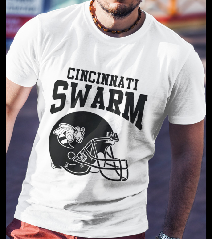 Cincinnati Swarm Hornet Football Helmet 2026 T-Shirt