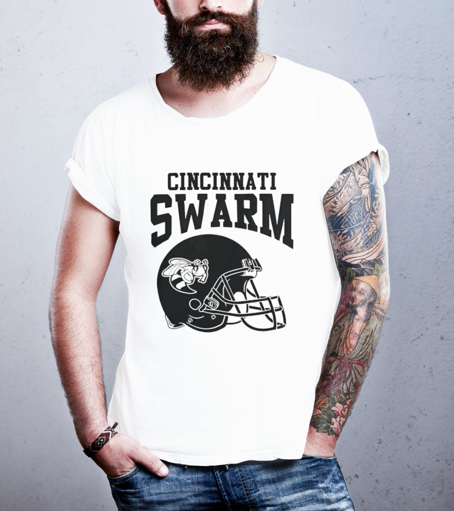 Cincinnati Swarm Hornet Football Helmet 2026 T-Shirt