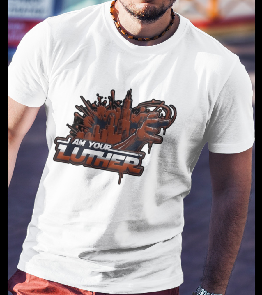 I Am Your Luther Urban Cityscape Graffiti Style Hand Gesture T-Shirt
