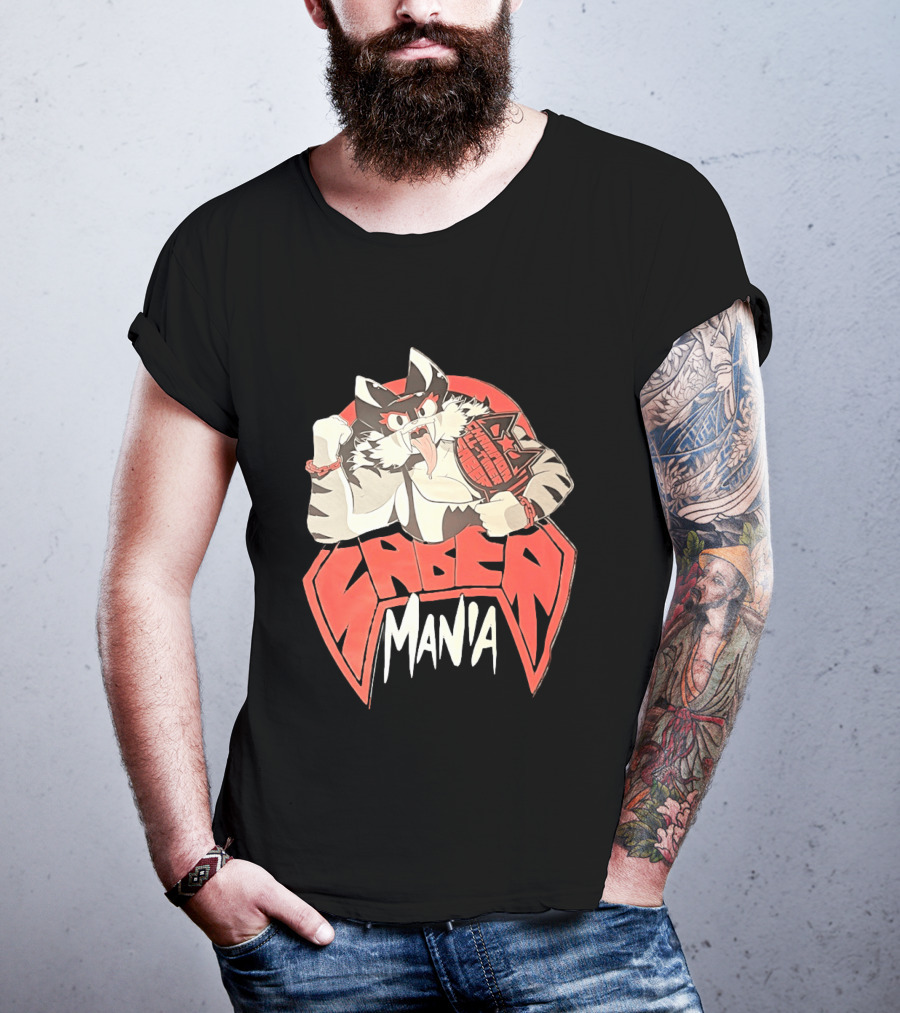 Ring Cats Saber Mania Wrestling Champion Feline T-Shirt