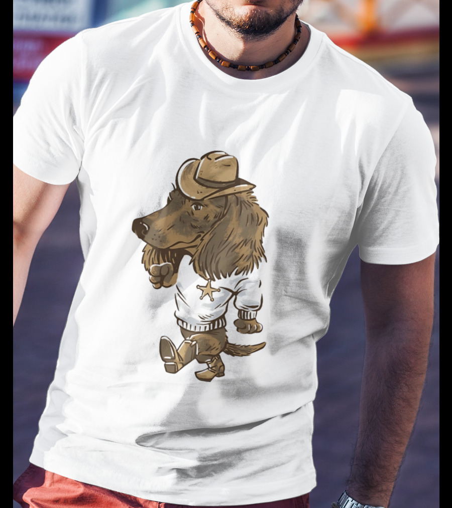 Starkville Derby 2026 Cowboy Dachshund Weenie Deputy Star T-Shirt