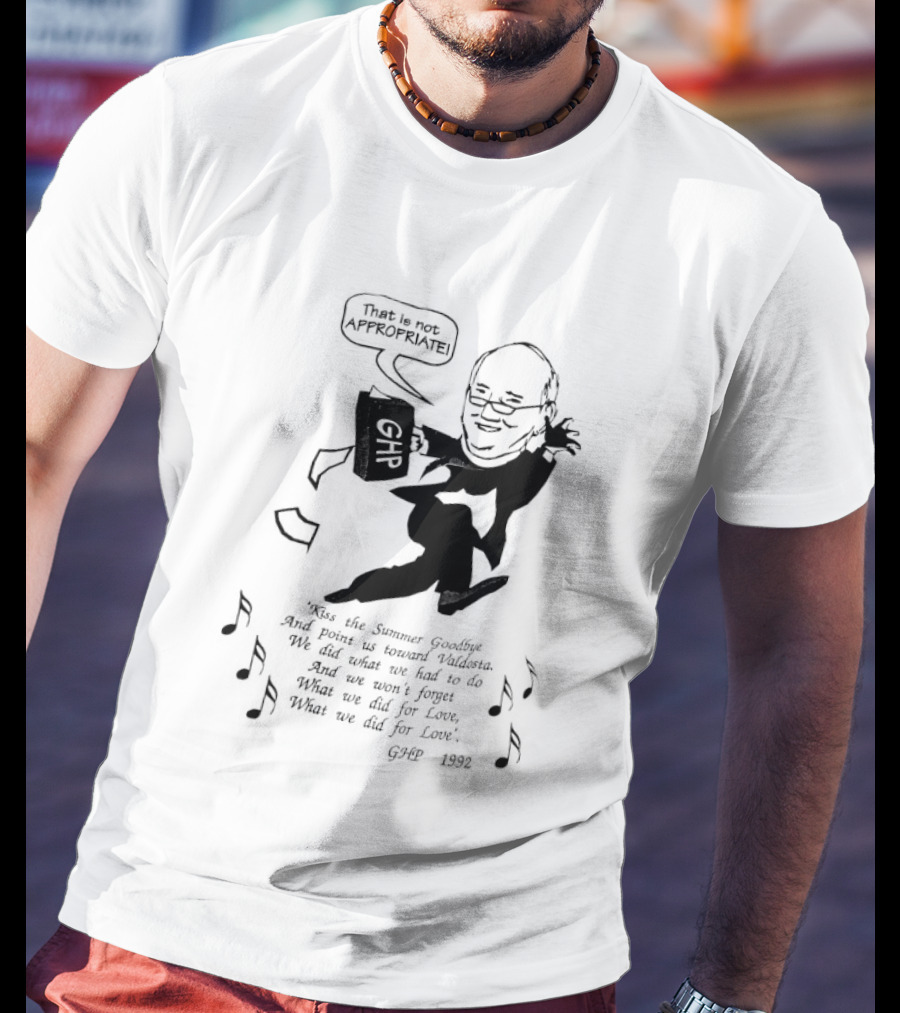 That Is Not Appropriate GHR Speech Bubble Kiss The Summer Goodbye T-Shirt