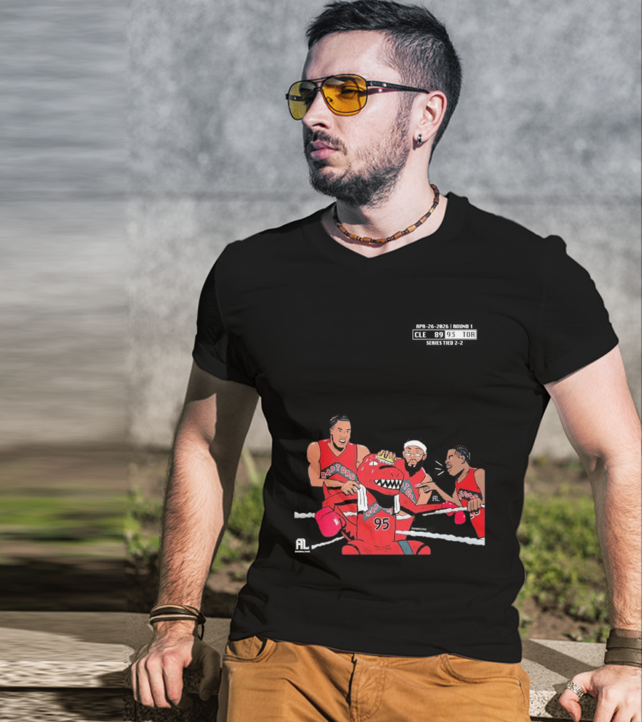 A Sketch After Every Raptors Game This Season 2026 Toronto Basketball Team Celebrates Victory In Classic Red Jerseys T-Shirt