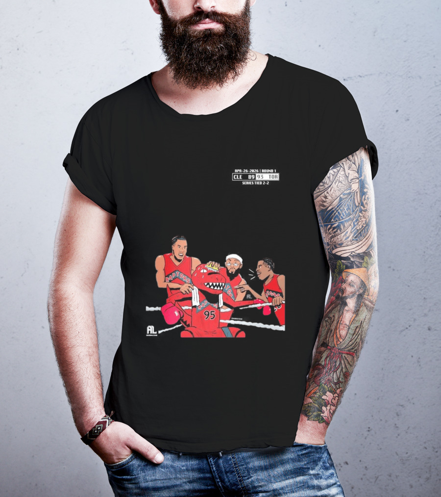 A Sketch After Every Raptors Game This Season 2026 Toronto Basketball Team Celebrates Victory In Classic Red Jerseys T-Shirt