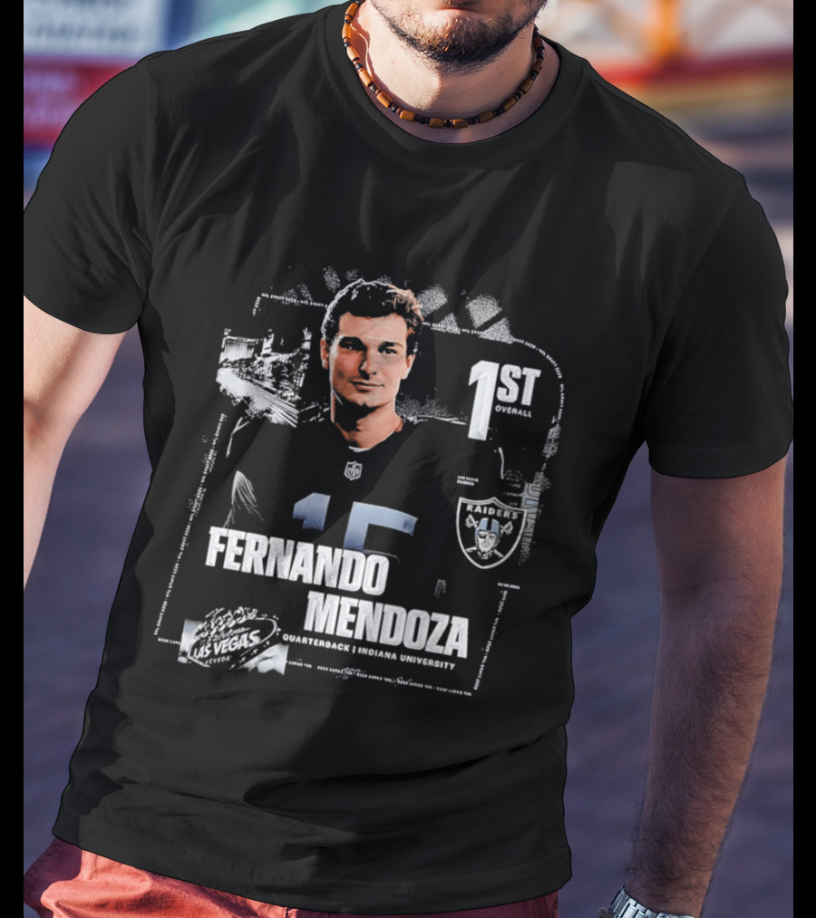 Fernando Mendoza Las Vegas Raiders Quarterback 1st Overall T-Shirt